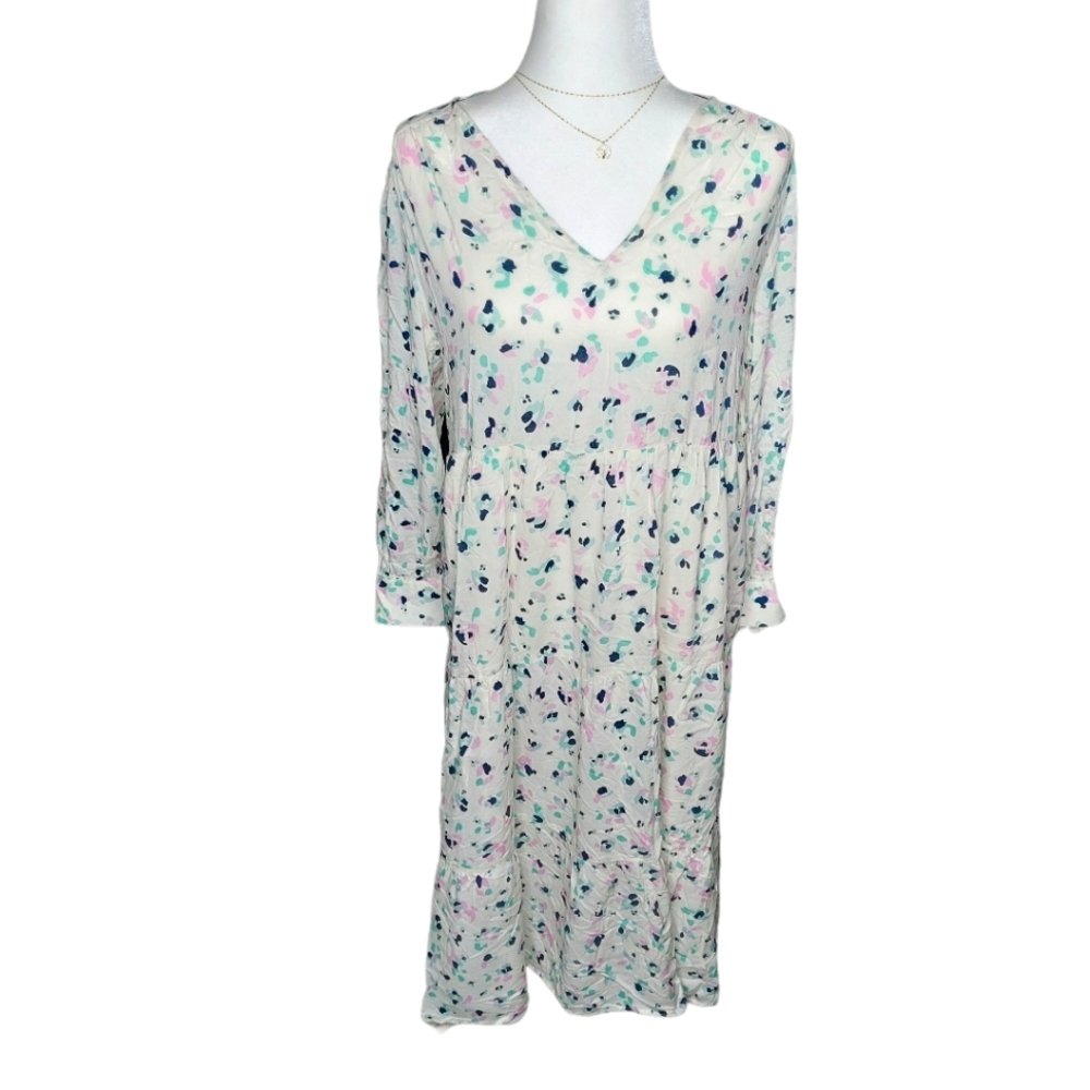 Cream Colored Peasant Dress